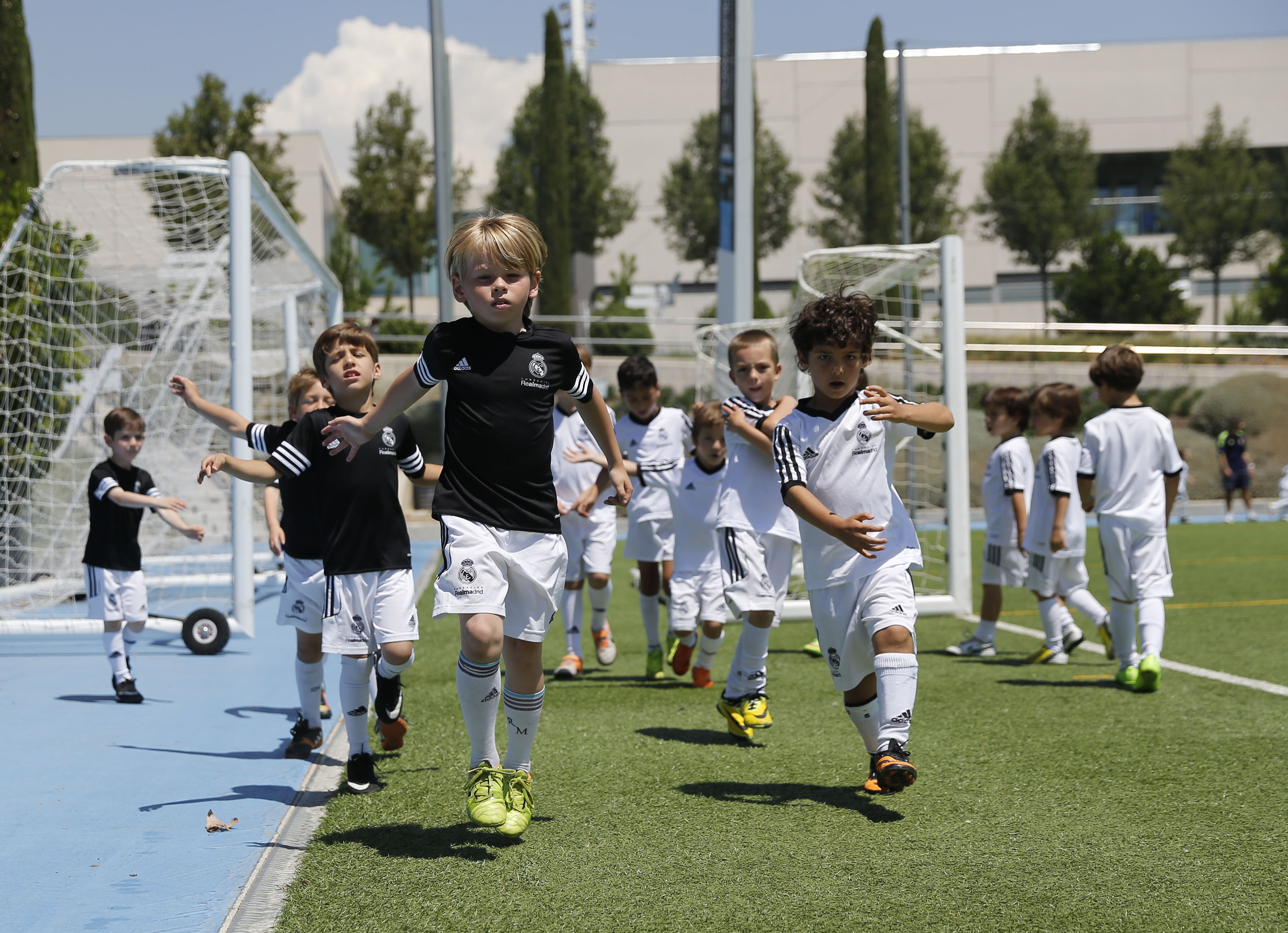 Young players in action